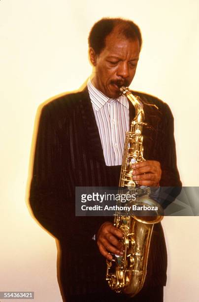 Portrait of jazz musician Ornette Coleman, New York, 1997.