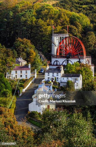 laxey wheel lady isabella isle of man water mill - 水車 ストックフォトと画像