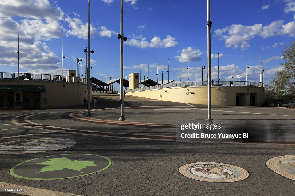 Entrance area of Flushing Meadows-Corona Park