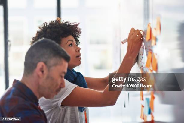 colleagues brainstorming in a tech start-up office - 創造 個照片及圖片檔