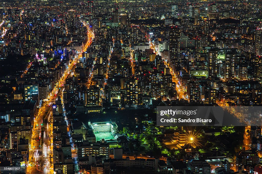 Osaka Cityscape at Night