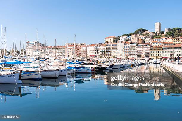 cannes harbor - cannes harbour stock pictures, royalty-free photos & images