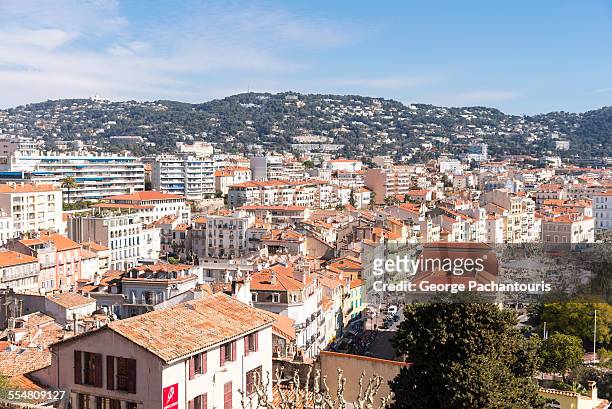 cannes skyline - cannes skyline stock pictures, royalty-free photos & images