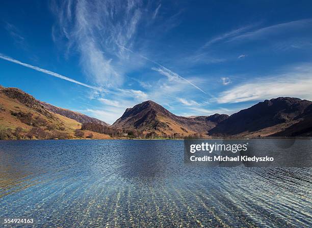 buttermere lake in the lake district - haystacks lake district stock pictures, royalty-free photos & images