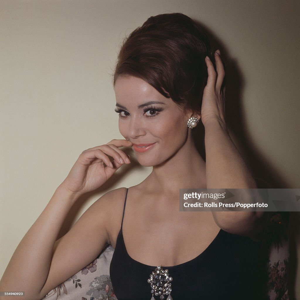 French actress Claudine Auger, who plays the role of Domino Derval in