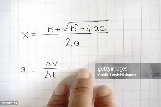 math equations - quadratic formula stock pictures, royalty-free photos & images