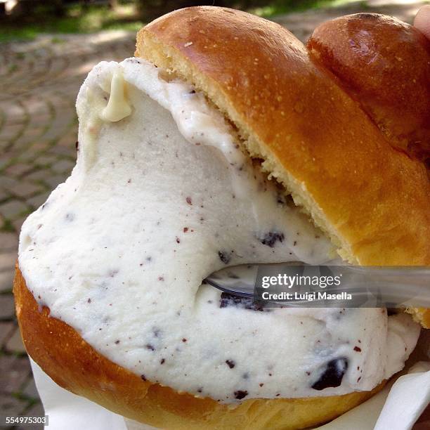 ice cream sandwich - cibi e bevande artigianali foto e immagini stock