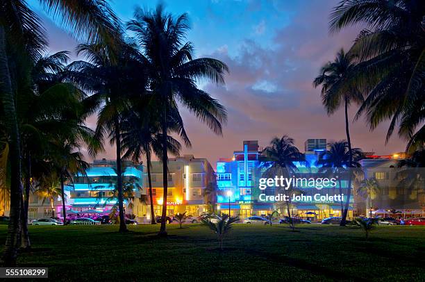 miami beach, florida - nightclub outside stock pictures, royalty-free photos & images