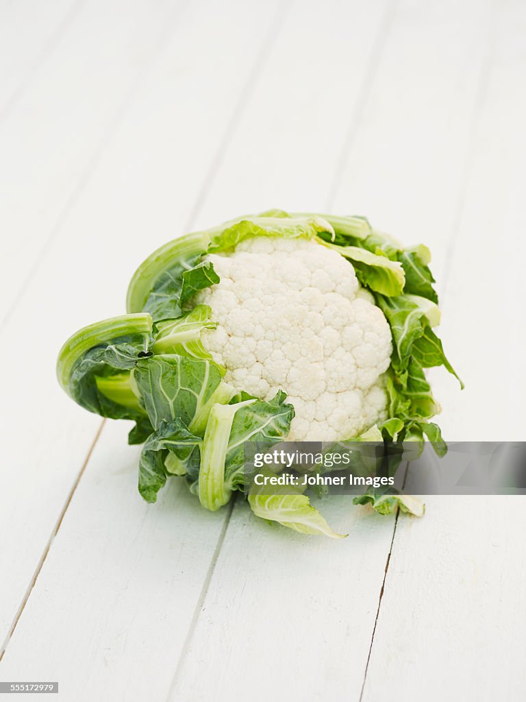 Cauliflower on white background