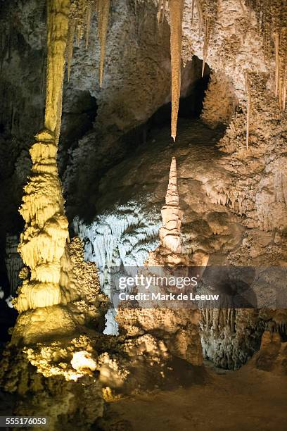 usa, new mexico, carlsbad caverns national park, view of cave - stalagmite stock pictures, royalty-free photos & images