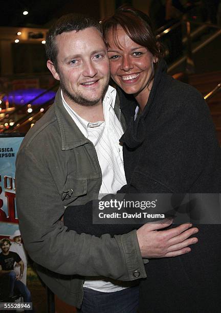 Steven Curry and his wife Naadein Crowe attend the premiere of "The Dukes of Hazzard" September 14, 2005 in Melbourne, Australia.