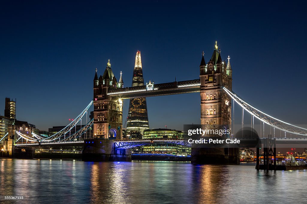 London Tower Bridge at night