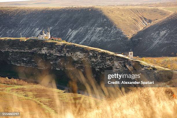 the historical complex of old orhei, orheiul vechi - moldawien stock-fotos und bilder