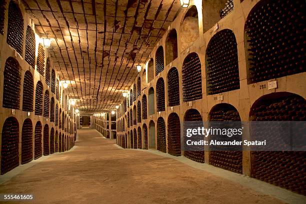 wine cellar milestii mici in moldova - chisinau stock-fotos und bilder