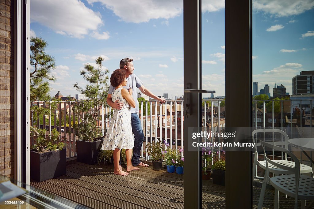 40's Couple In Apartment