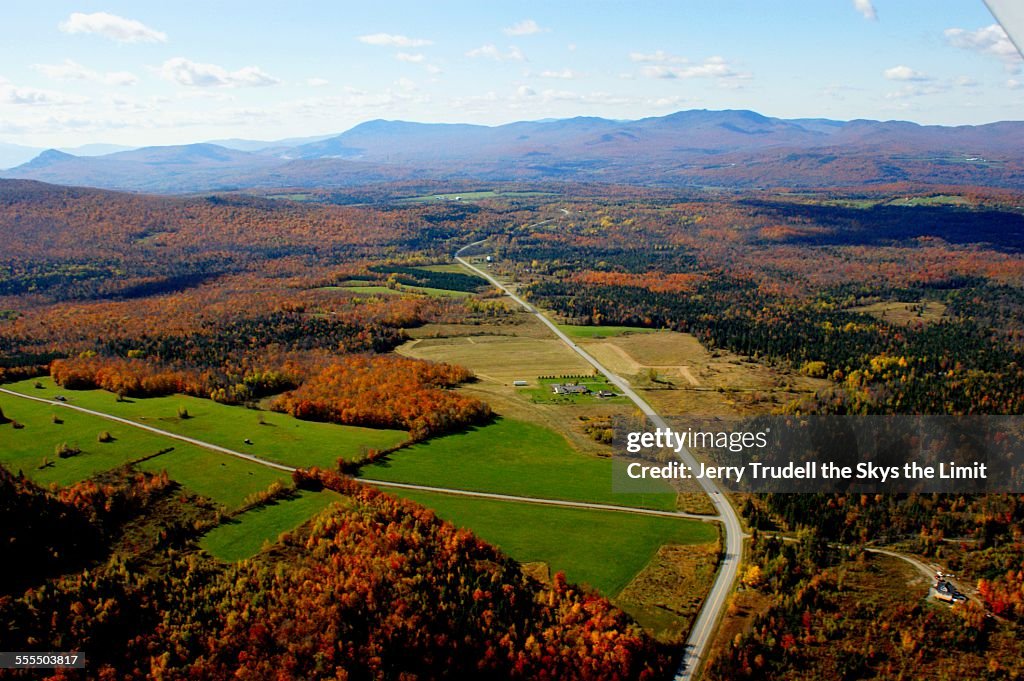 Vermont aerial landscape