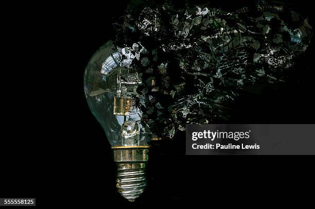 blown light bulb - exploding lightbulb stock pictures, royalty-free photos & images