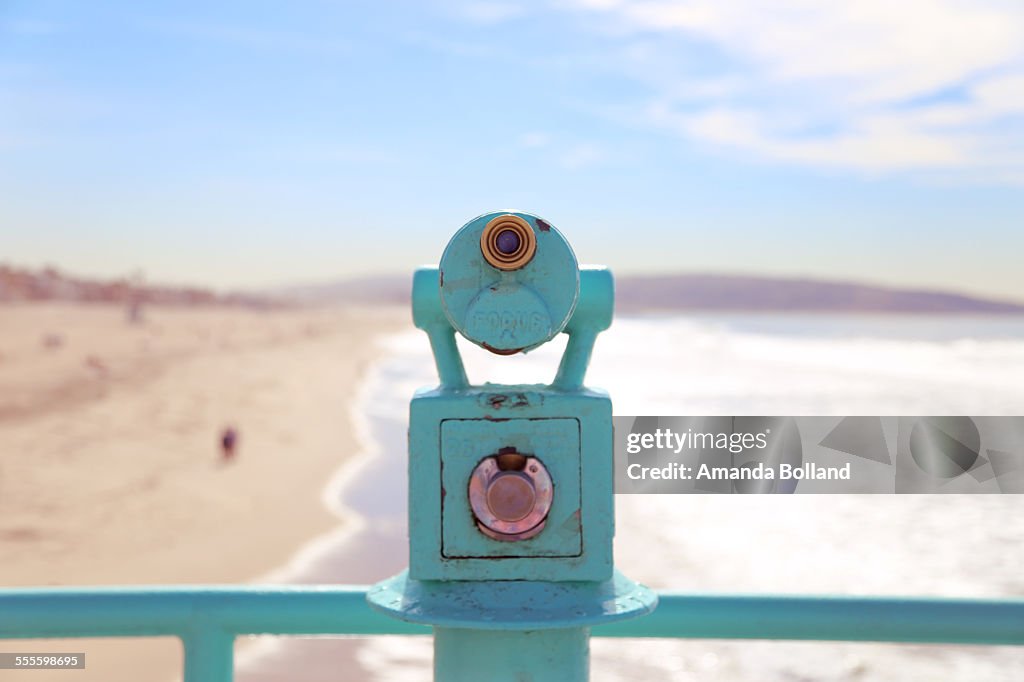 Beach viewfinder telescope