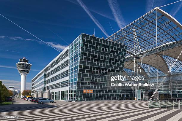 germany, bavaria, exterior - munich airport stock pictures, royalty-free photos & images