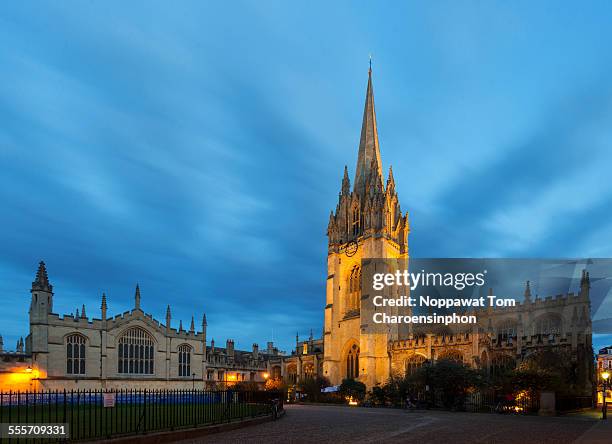 oxford university church - christian college fotografías e imágenes de stock