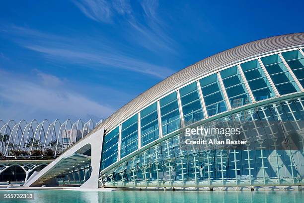 l'hemisferic at the city of arts and sciences - lhemisferic stock pictures, royalty-free photos & images