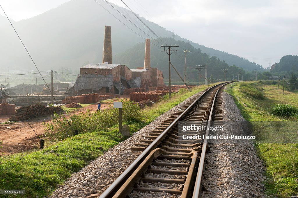 Brick making factery at Quang Nam Province Vietnam