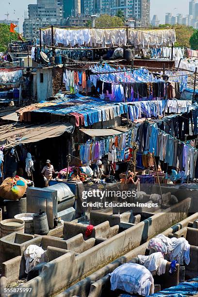 Mahalaxmi Dhobi Ghat, Mumbai, India.