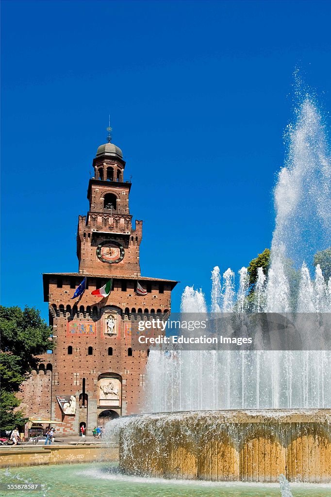 Sforzesco Castle. Milan. Lombardy. Italy