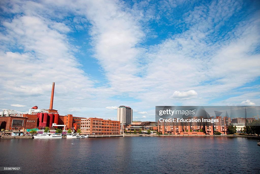 Area Of The Market Square Of Laukko And The Tako Factory Which Produces Paper. Tampere. Finland. Europe