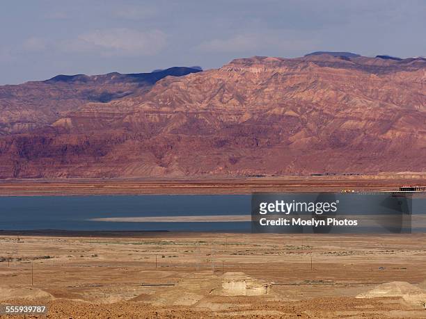 dead sea, judaean desert and mountains - judaean stock pictures, royalty-free photos & images