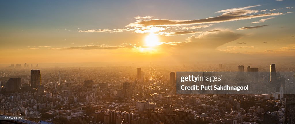 Tokyo sunset