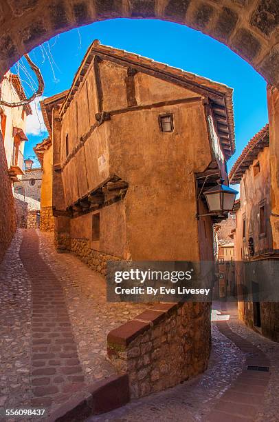 casa de julianeta, portal de molina, albarracin - albarracin stock pictures, royalty-free photos & images
