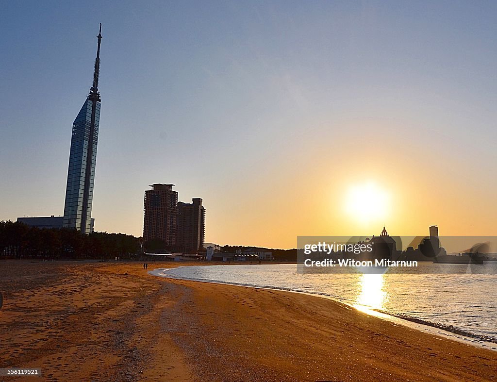 Sunset in Fukuoka, Japan