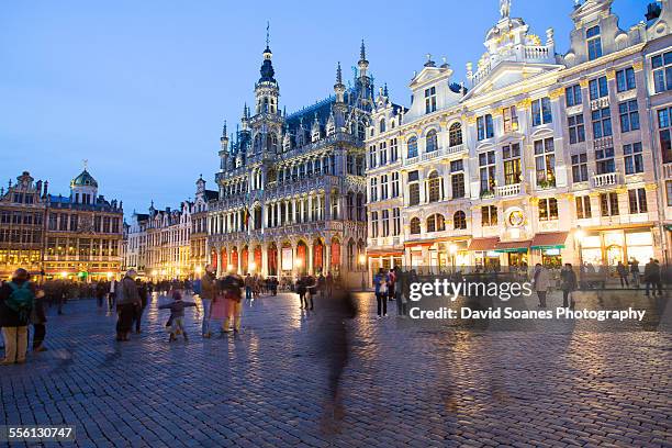 the grand place in brussels, belgium - brussels stock pictures, royalty-free photos & images