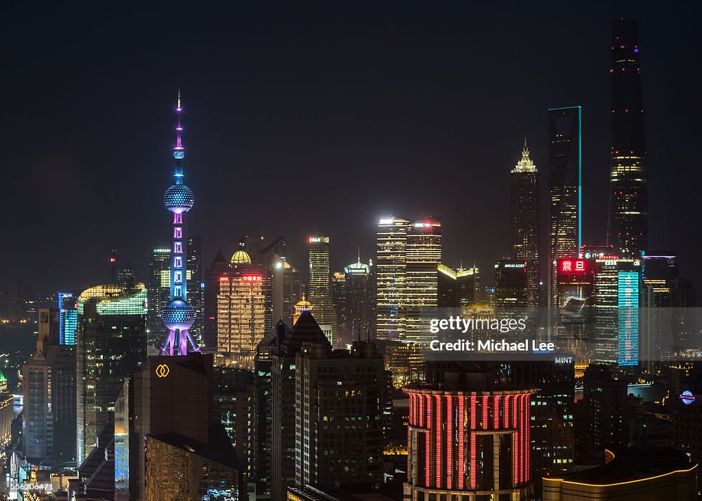 Shanghai Elevated Night View