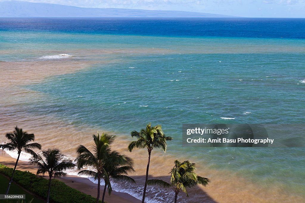 Mu runoff into ocean, Maui