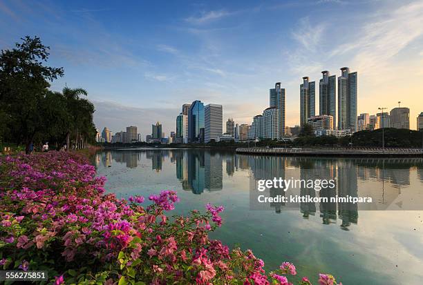 office building in morning - association of southeast asian nations photos et images de collection