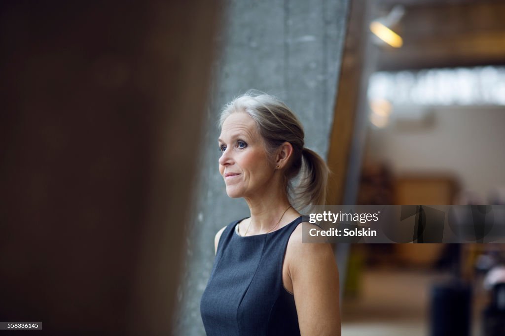 Woman in office
