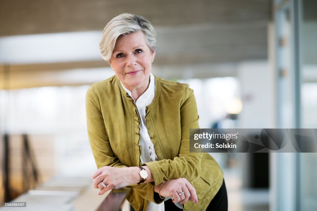 Woman standing in office