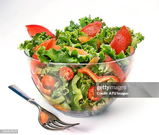 tomato salad - salad bowl stock-fotos und bilder