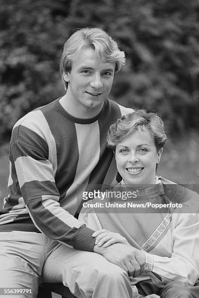 British ice skaters and ice dancers, Jayne Torvill and Christopher Dean pictured together in London on 3rd October 1983.