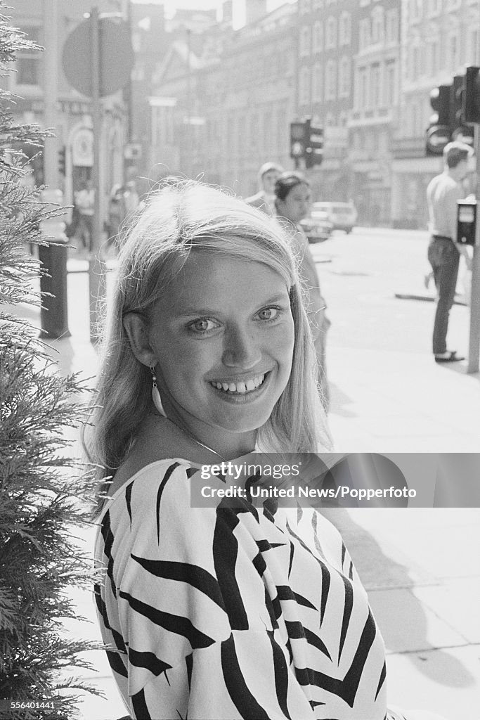 Anneka Rice Declan Rice British television presenter of the game show 'Treasure Hunt', Anneka ...