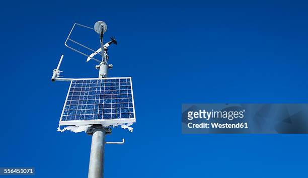 austria, weather station, solar cell - weather station stock pictures, royalty-free photos & images