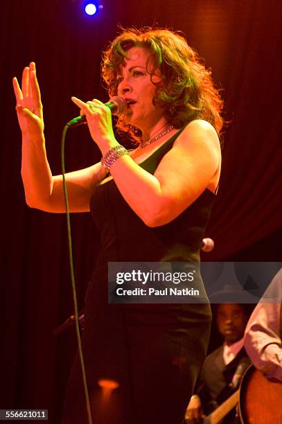 American Blues singer Janiva Magness performs onstage during the Koko Taylor Benefit at the House of Blues, Chicago, Illinois, November 19, 2006.