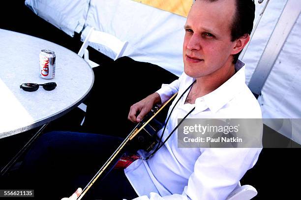 American Blues musician Joe Bonamassa performs onstage at Eric Clapton's Crossroads Guitar Festival at Toyota Park, Bridgeview, Illinois, June 26,...