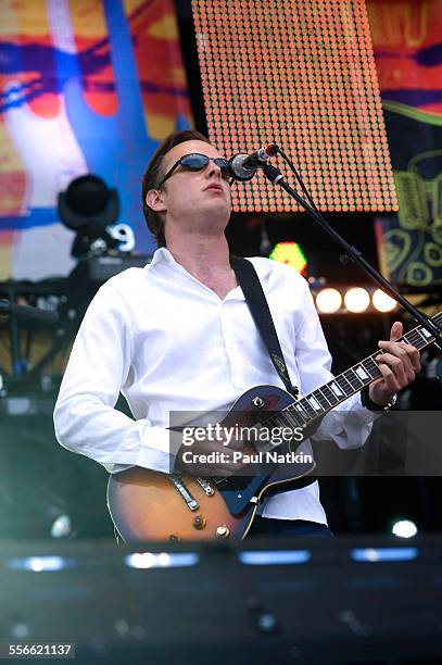 American Blues musician Joe Bonamassa performs onstage at Eric Clapton's Crossroads Guitar Festival at Toyota Park, Bridgeview, Illinois, June 26,...