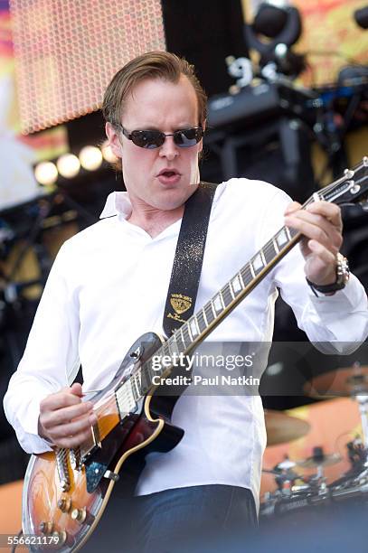 American Blues musician Joe Bonamassa performs onstage at Eric Clapton's Crossroads Guitar Festival at Toyota Park, Bridgeview, Illinois, June 26,...