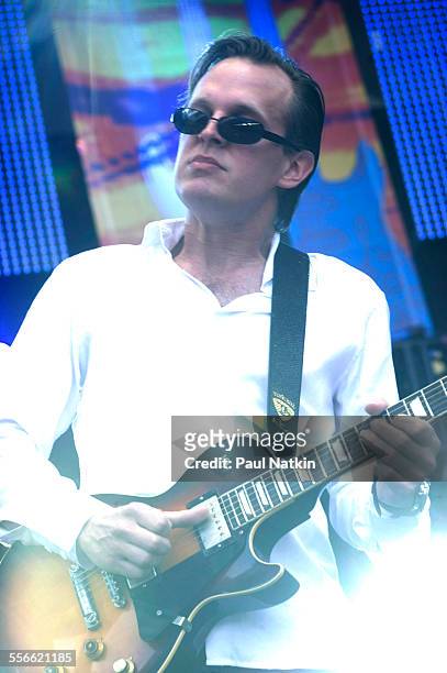 American Blues musician Joe Bonamassa performs onstage at Eric Clapton's Crossroads Guitar Festival at Toyota Park, Bridgeview, Illinois, June 26,...