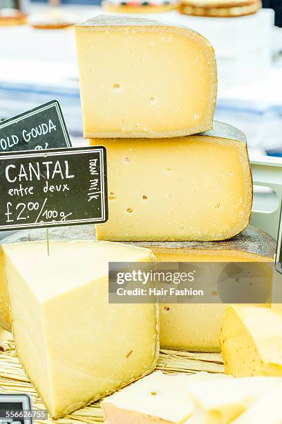 cantel cheese - auvergne stock pictures, royalty-free photos & images