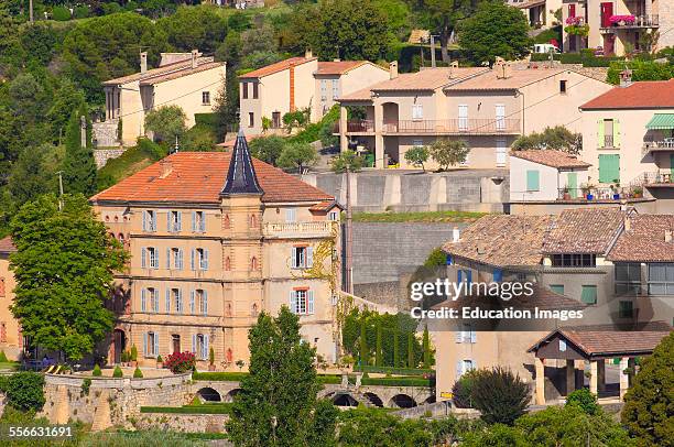 Valensole Village, Alpes de Haute Provence, Provence, Provenza-Alpes-Costa Azul, France.